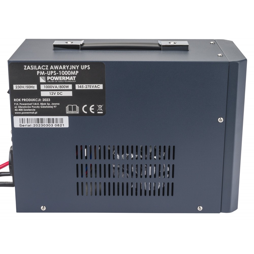 POWERMAT PM-UPS-1500MP Záložní zdroj UPS 1500VA / 1200W s LCD 24V pro PC servery