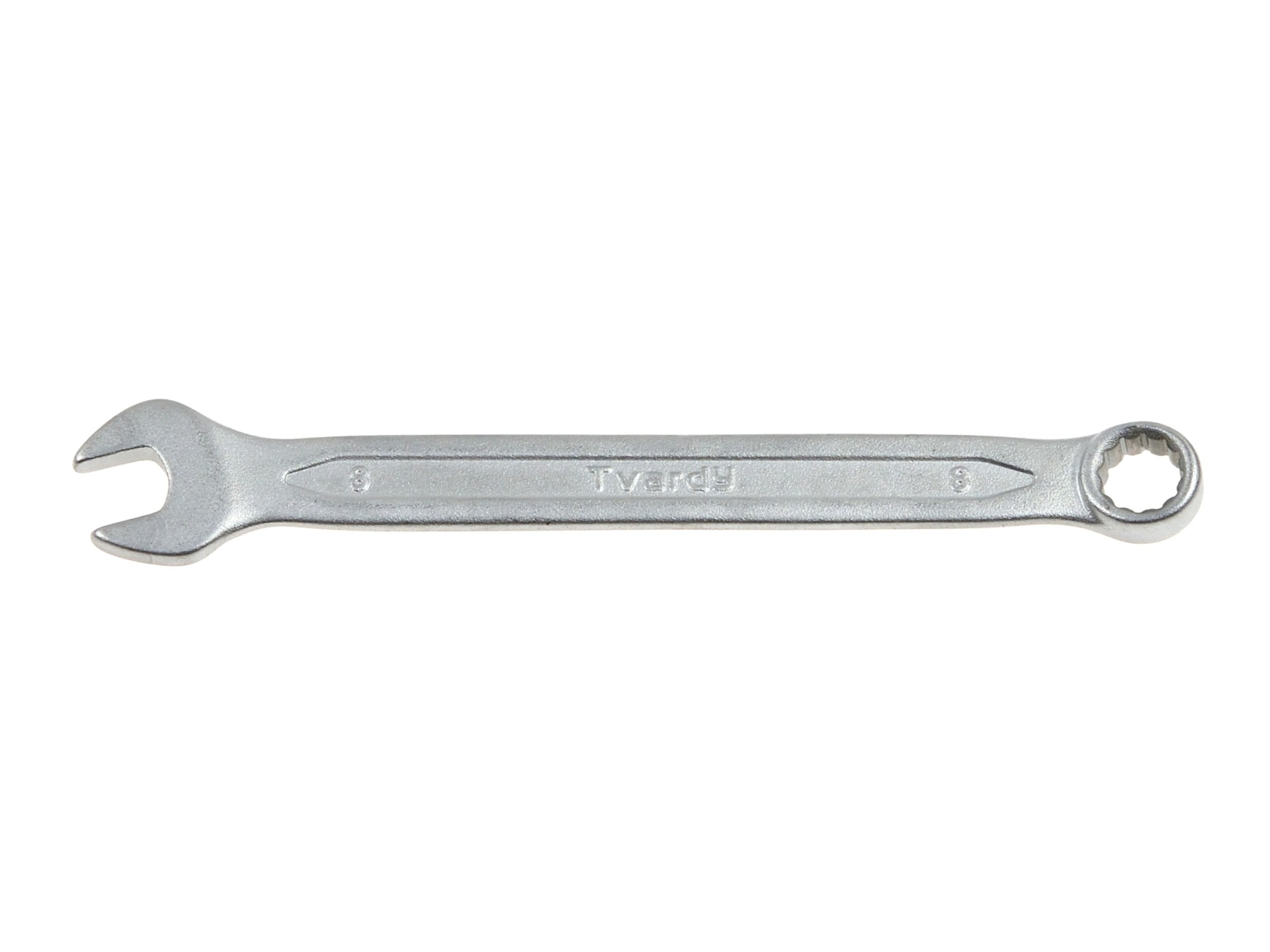 TVARDY T00619 Klíč plochý-očkový satén 19mm CRV - CS DIN3113A