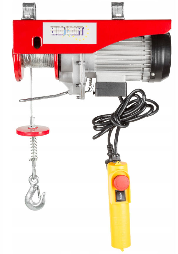 Eurocraft HJ203 LANOVÝ ELEKTRICKÝ NAVIJÁK kladkostroj ZVEDÁK 1600W 250/500kg