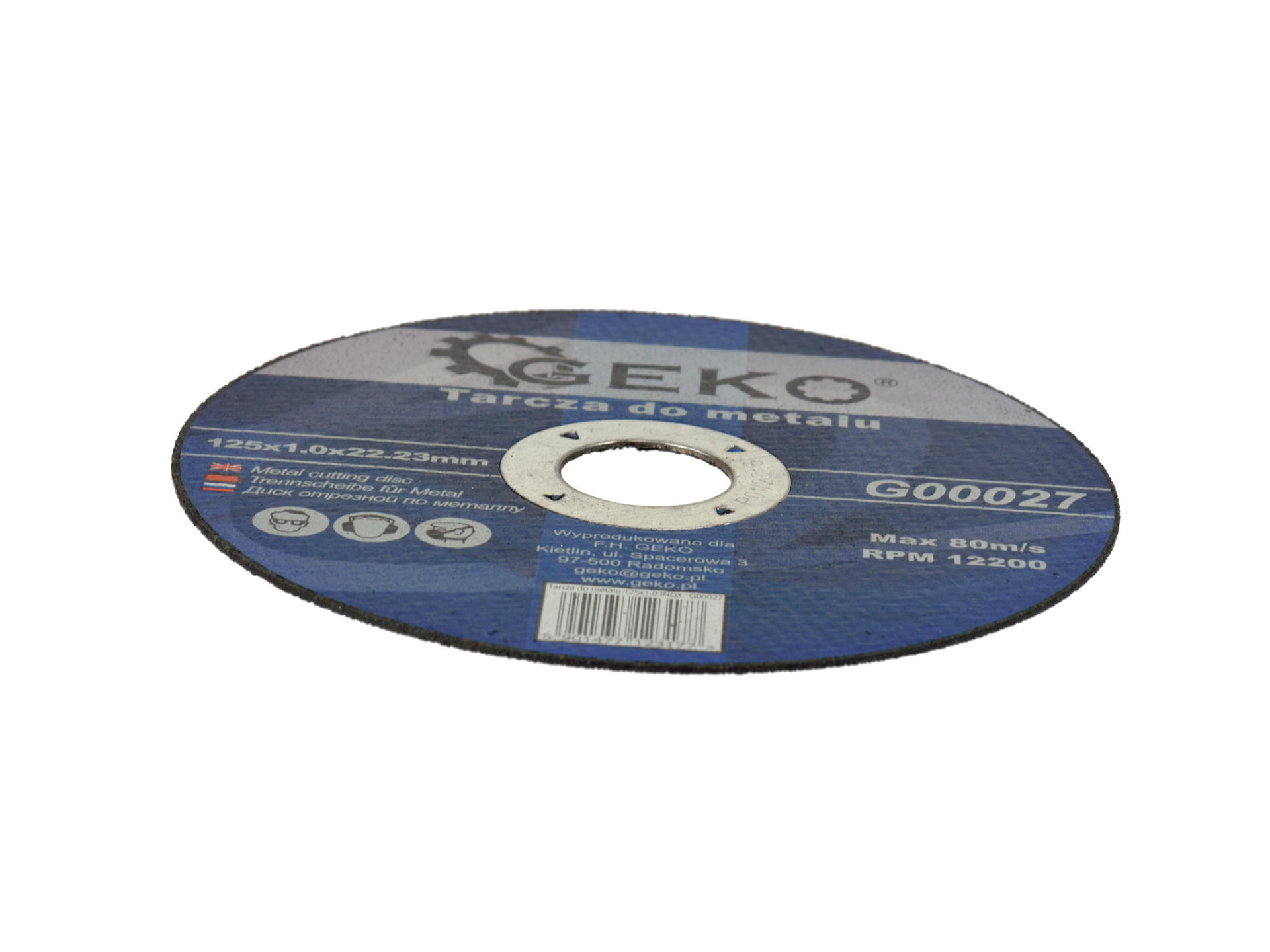 GEKO G00027 Kotouč na kov 125 x 1 x 22,23mm 10ks