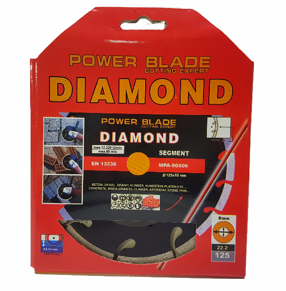 MAR-POL M08525 Diamantový kotouč na beton 125mm 22,2x10mm Power-alt