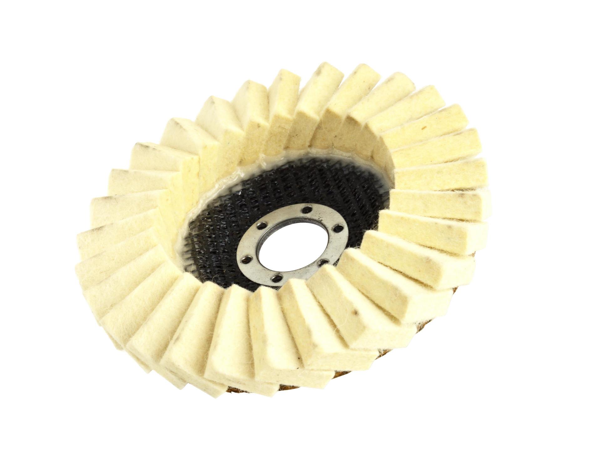 GEKO G00386 Plstěný brusný kotouč 125 mm na broušení leštění 1 kus PREMIUM