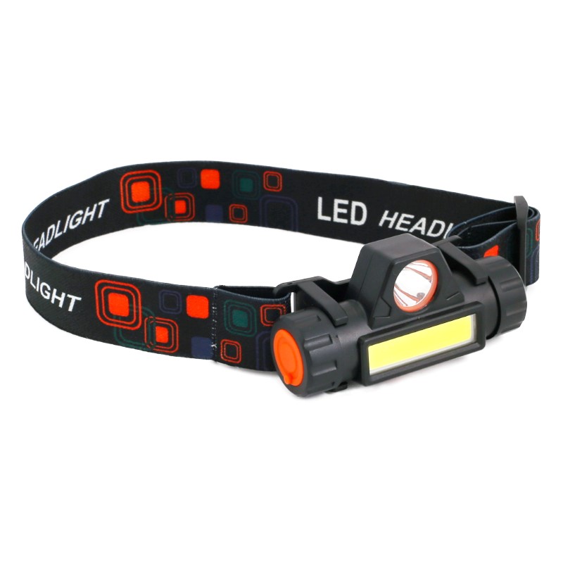 IRMA LAT32 Čelovka baterka na čelo s magnetem, svítilna LED XPE + COB
