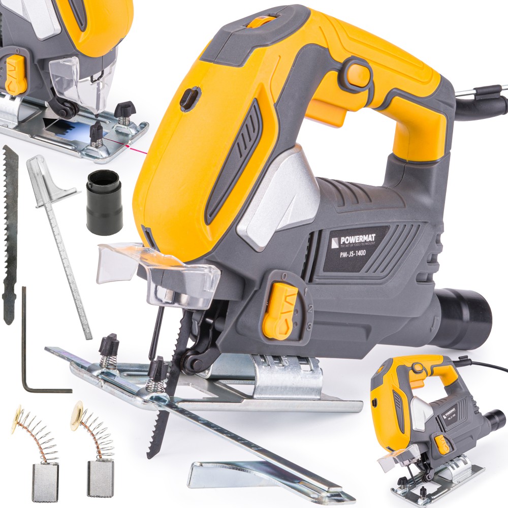 POWERMAT PM-JS-1450T Přímočará pila na dřevo 1450W řezačka pilka laser