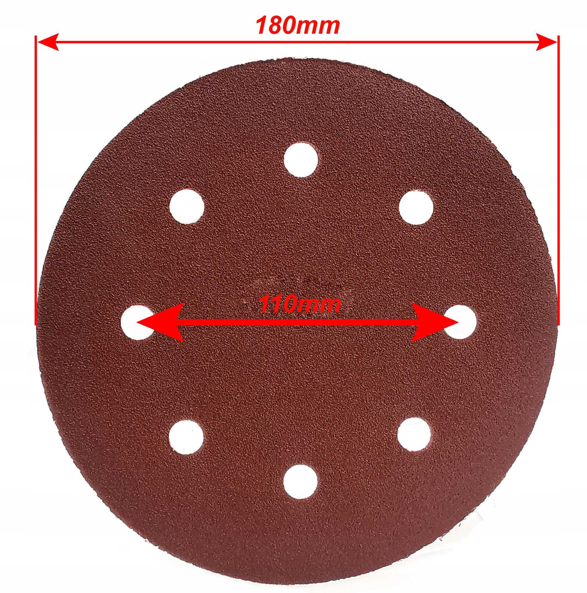 MAR-POL M08007 10ks Brusný kotouč na brusku 180mm kroužek P240