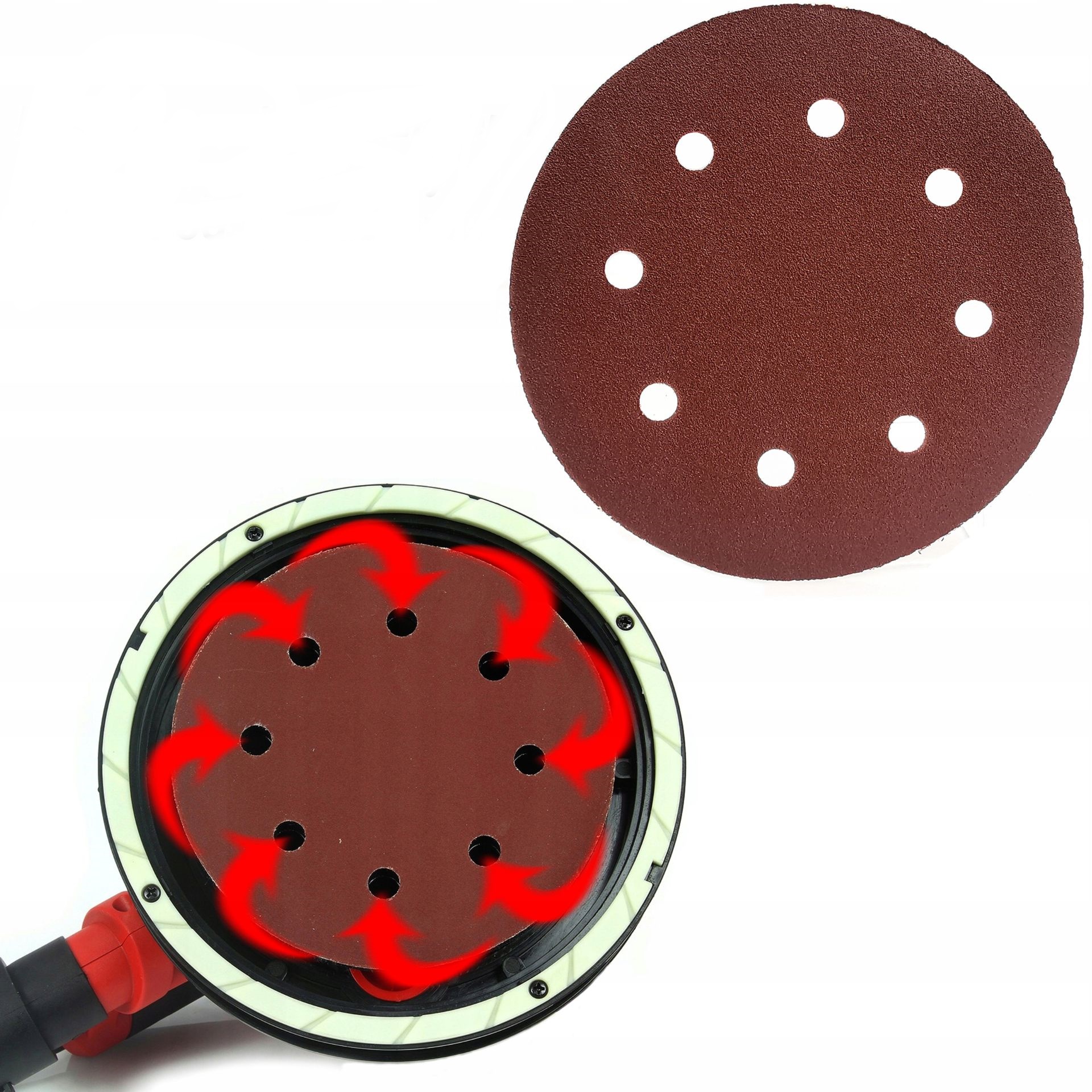 MAR-POL M08007 10ks Brusný kotouč na brusku 180mm kroužek P240