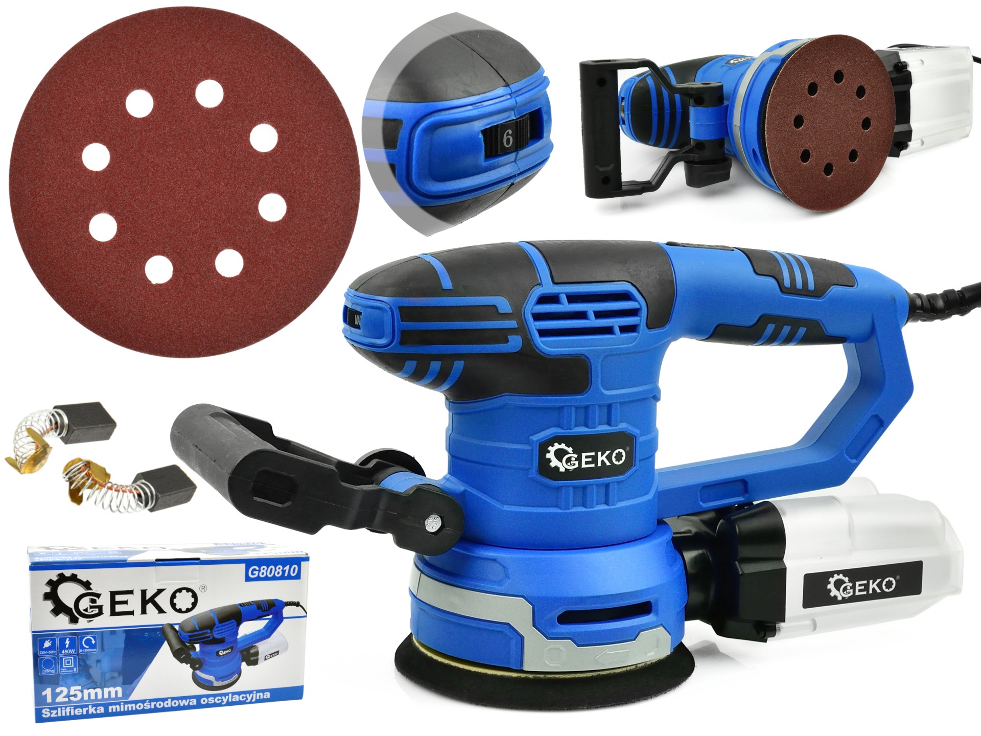 GEKO G80810 EXCENTRICKÁ BRUSKA 125MM 450W