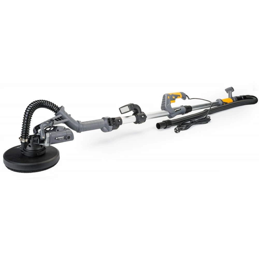 POWERMAT PM-DG-1450DL Bruska teleskopická na omítku sádrokarton 1450W LED 2v1 sada
