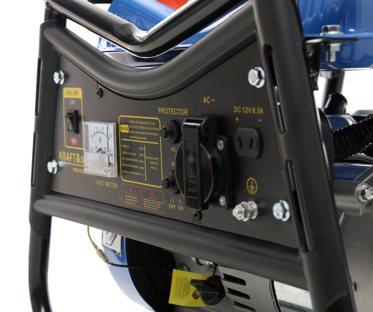 Kraft&Dele KD140 1500W Elektrocentrála Generátor proudu 3HP/2,2kW 12V/230V