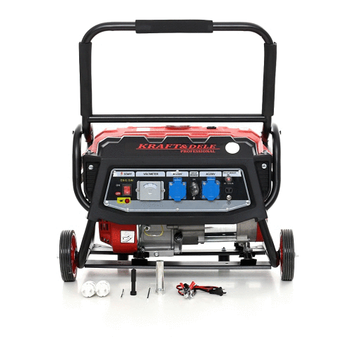 KRAFT&DELE KD138 Elektrocentrála 7HP GENERÁTOR PROUDU 230V 12V 3000W