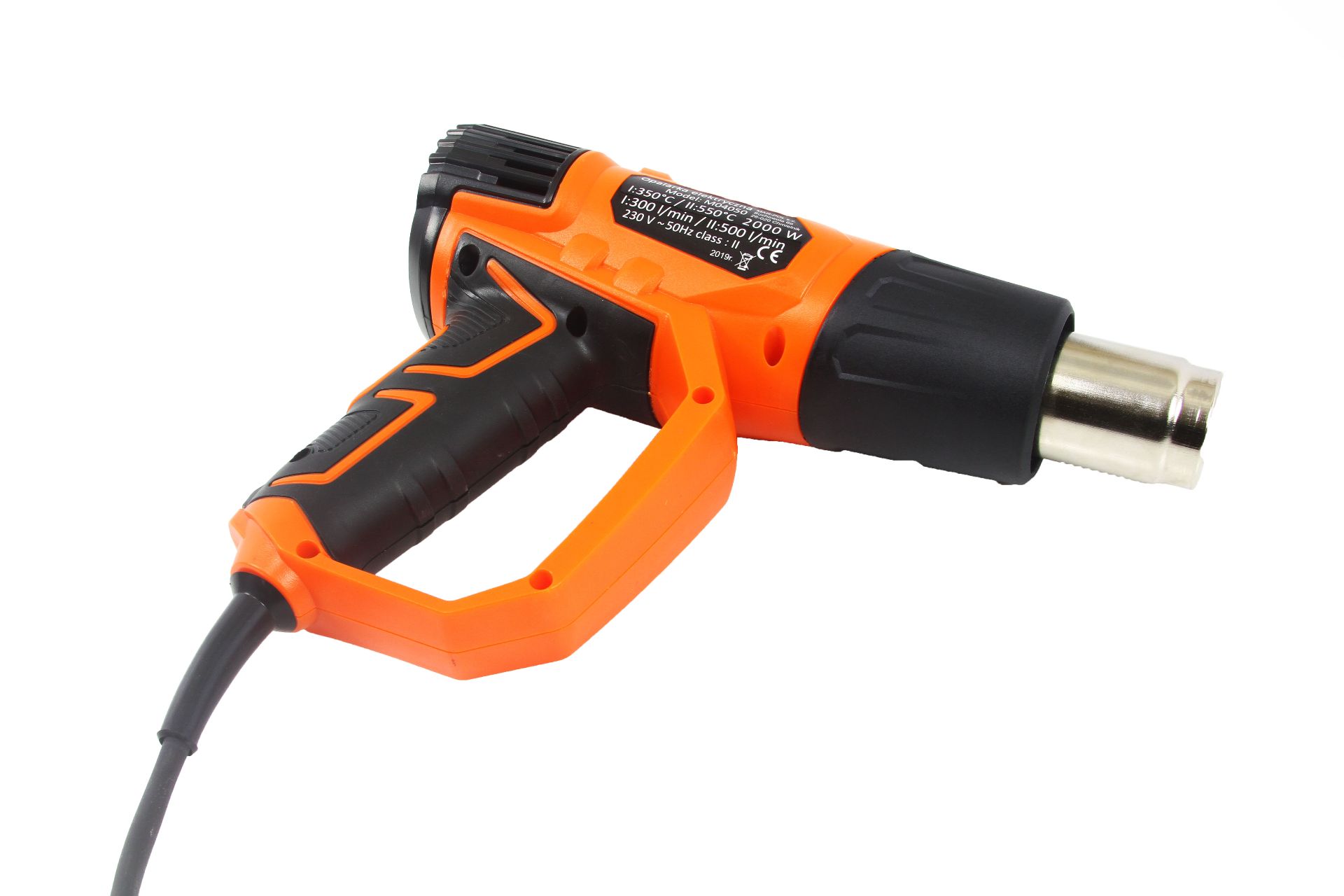 MAR-POL M02100 Elektrická horkovzdušná pistole + 7 nástavců 2000W Vypalovač