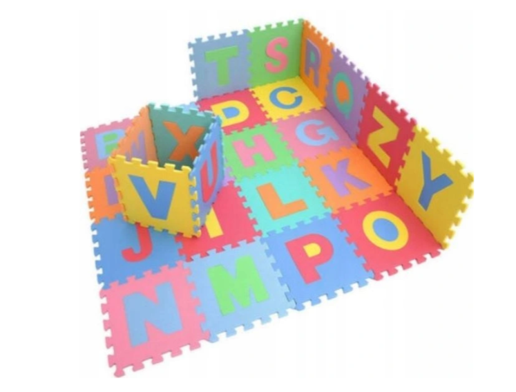 SZPILA VELKÉ PĚNOVÉ PUZZLE 26ks 29x29cm koberec podložka na zem interaktivní