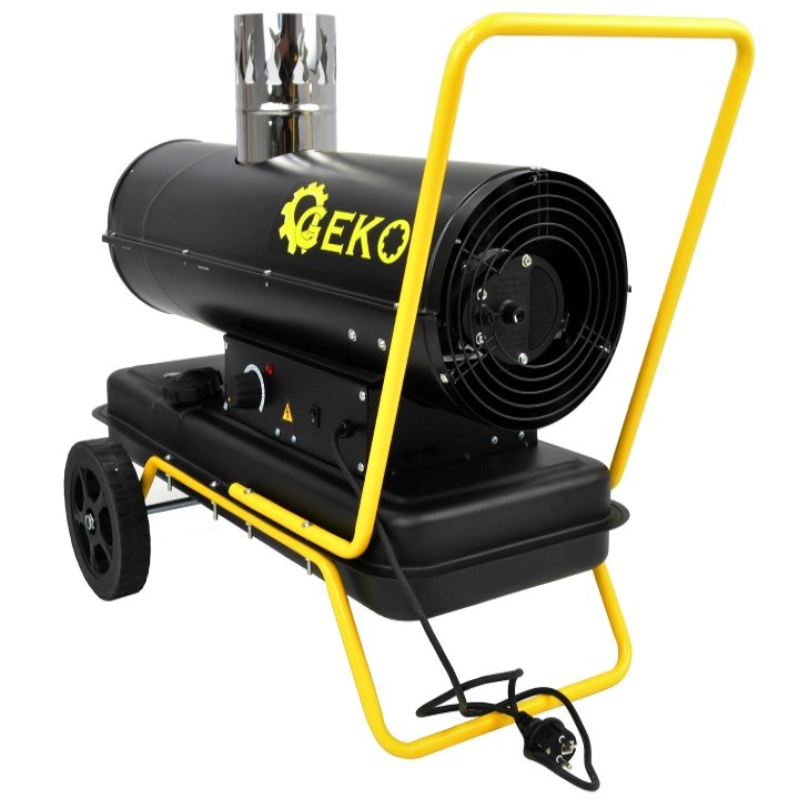 GEKO G80426 Naftový ohřívač vzduchu topidlo 40kW s komínem