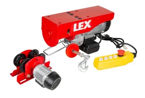 LEX LXEH600TW Elektrický lanový naviják jeřáb kladkostroj 1600W