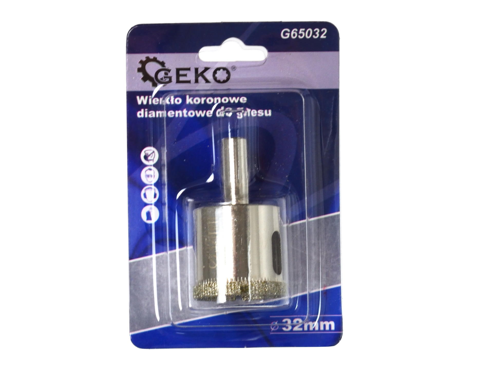 Geko G65035 Korunkový vrták diamantový na sklo keramiku dlažbu 35mm