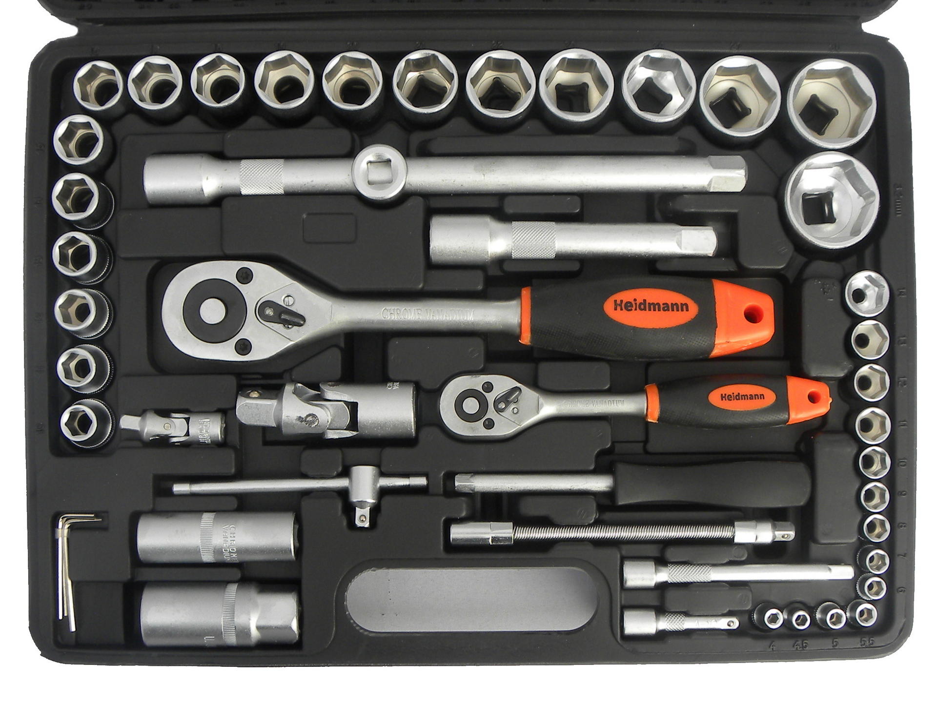 GEKO G10150 +12 GOLA SADA 94ks 1/4" a 1/2" + 12ks očko-ploché klíče