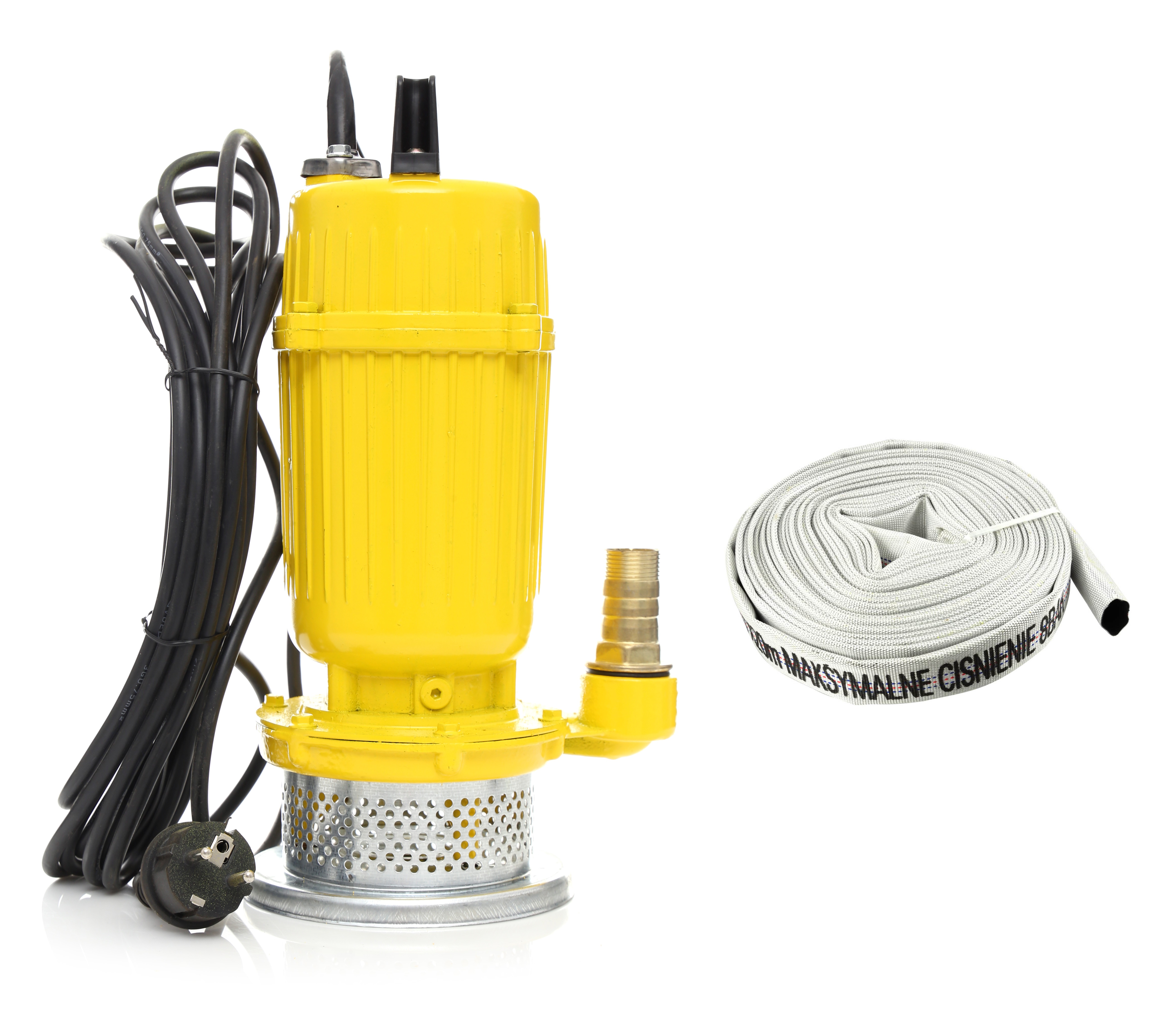 KRAFT&DELE KD758 Kalové ponorné čerpadlo na vodu 1600W 1" + 20m požární hadice 1"