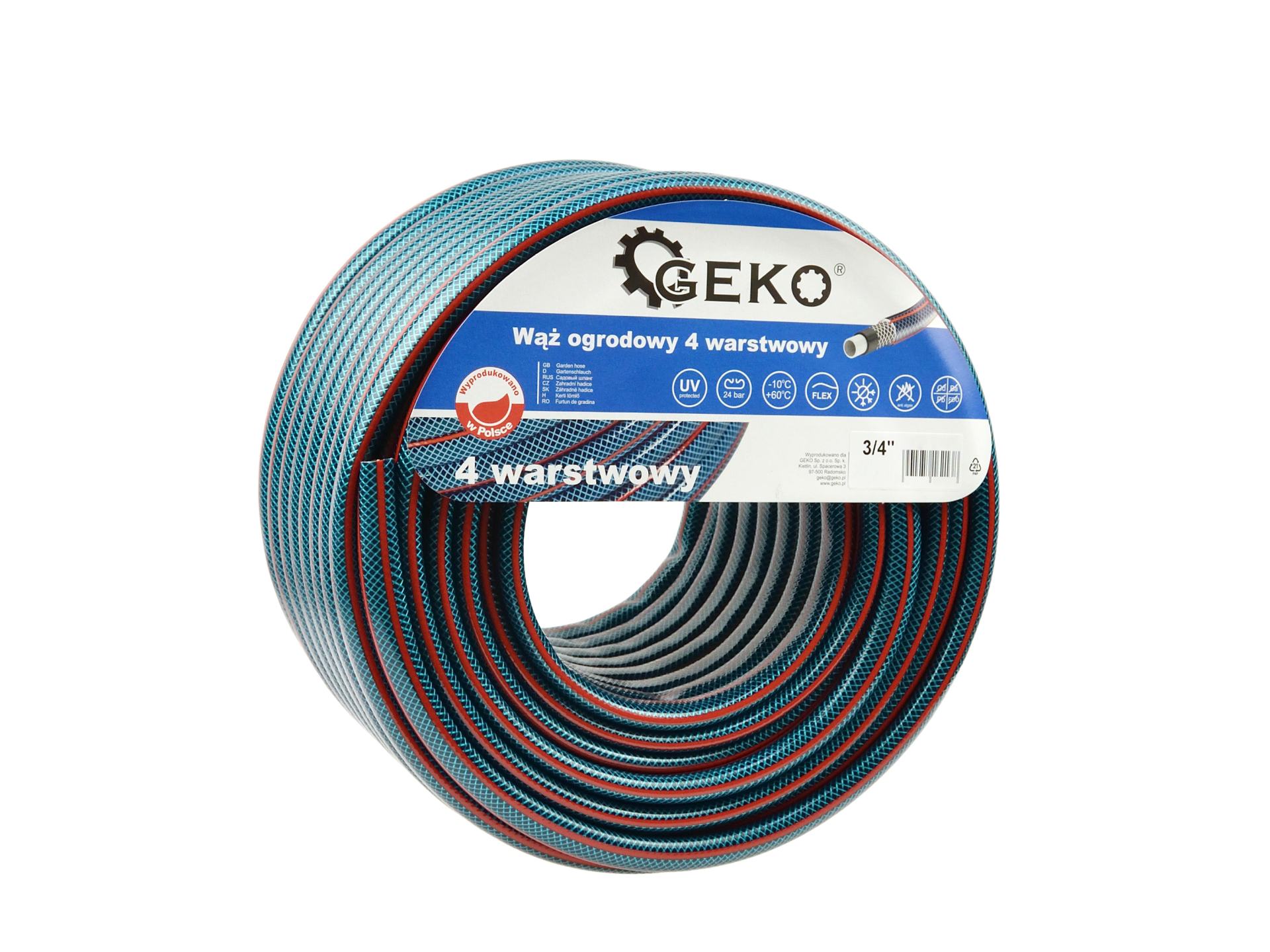 GEKO G73787 Zahradní hadice na vodu 3/4" 30m 4 vrstvá
