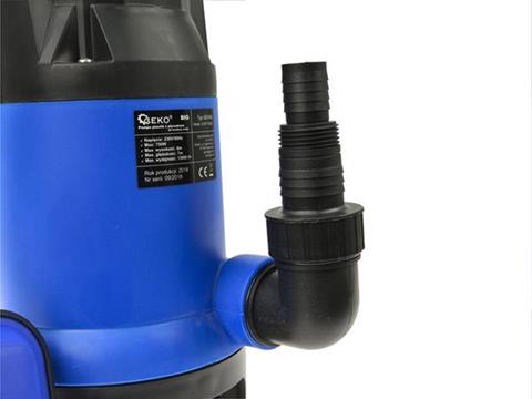 GEKO G81454 750W Ponorné kalové čerpadlo s plovákem plastové + PVC hadice 100m 1"