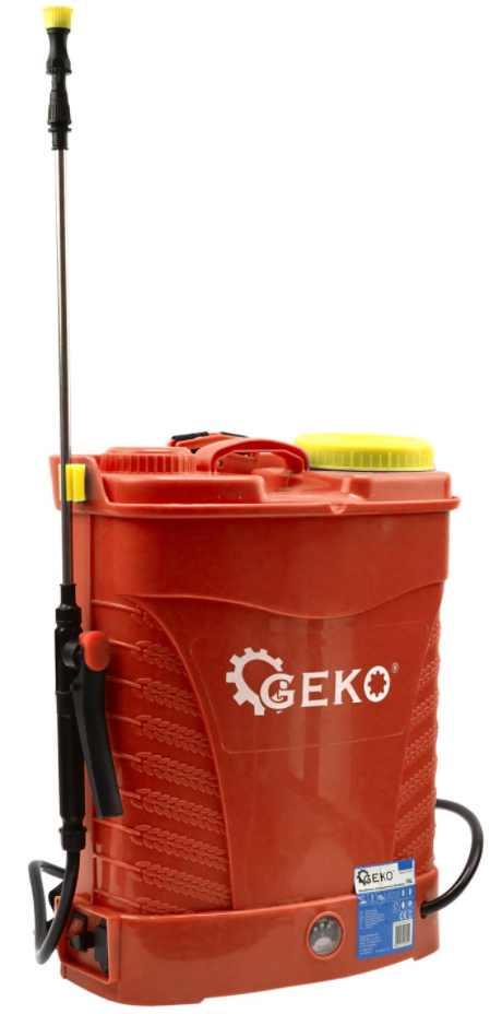 Geko G73251 Akumulátorový zádový tlakový postřikovač 16L 8Ah