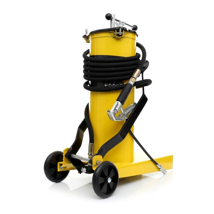 KRAFT&DELE KD1441 Nožní mazací lis, maznice tlaková, s kolečkami 6L