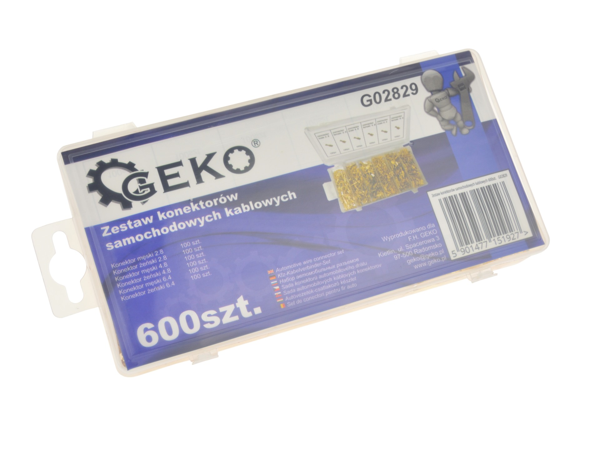 GEKO G02829 Sada kabelových konektorů do auta 600KS