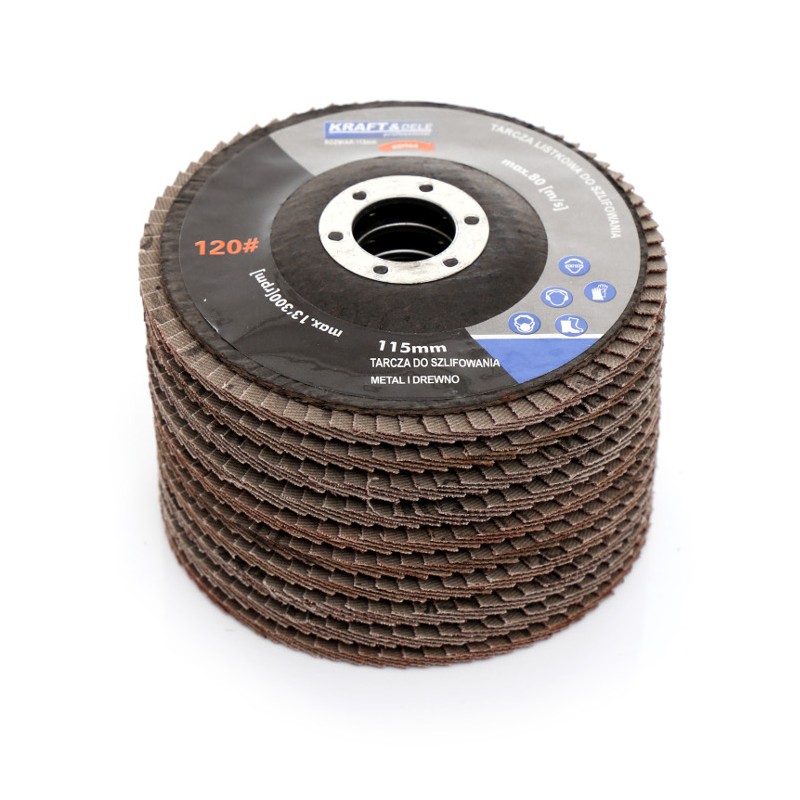 Kraft&Dele KD961 Brúsny lamelový kotouč 115mm P60 10ks