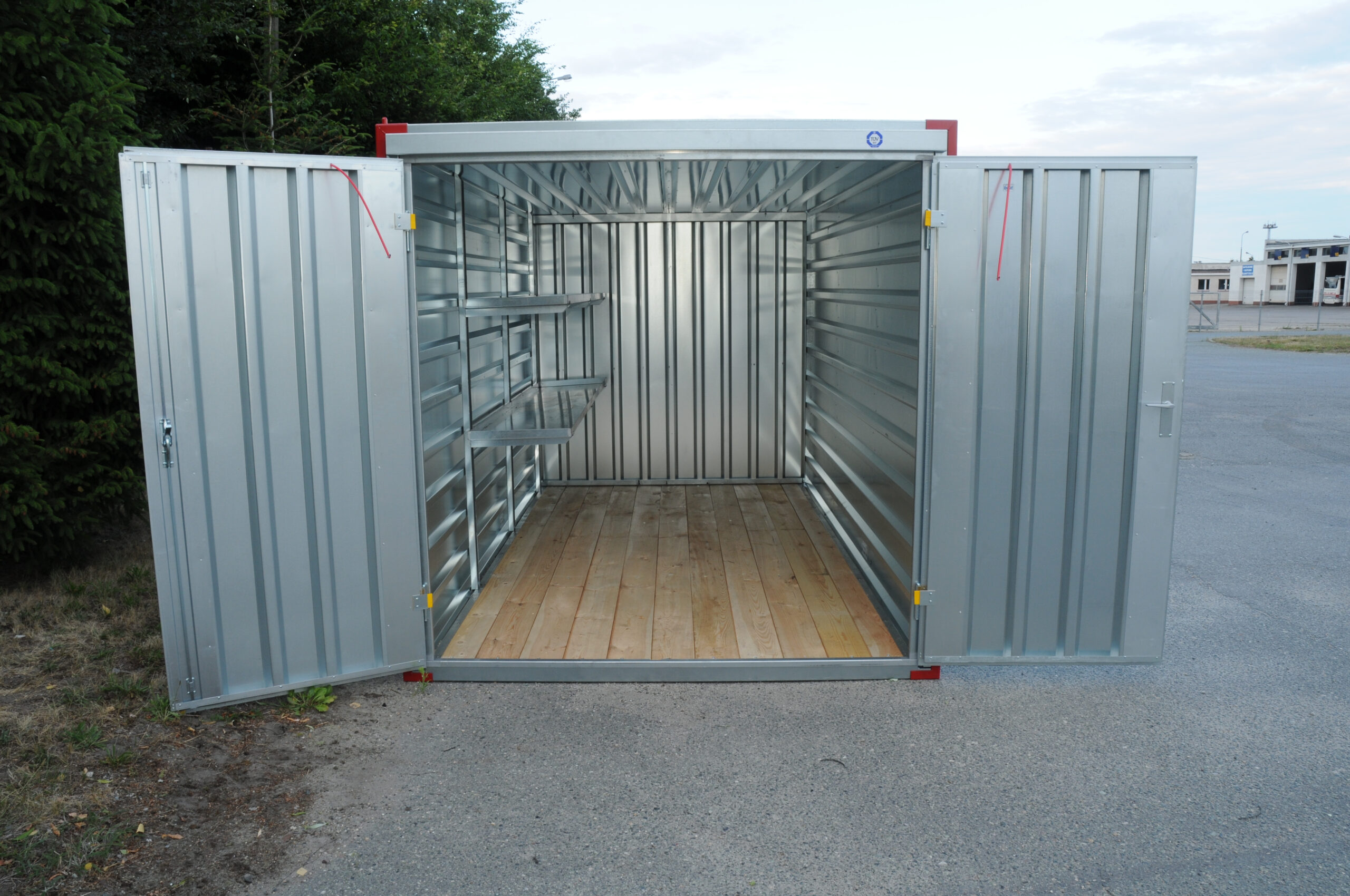 Kovobel Skladovací skladový kontejner 500x220cm sklad s dřevěnou podlahou