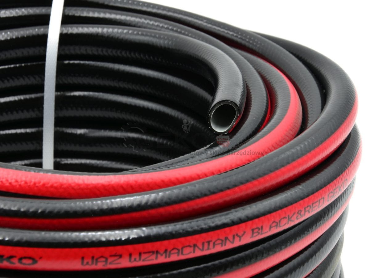 GEKO G73698 Zahradní hadice vyztužená BLACK&RED 1" 20m na vodu 4-vrstvá