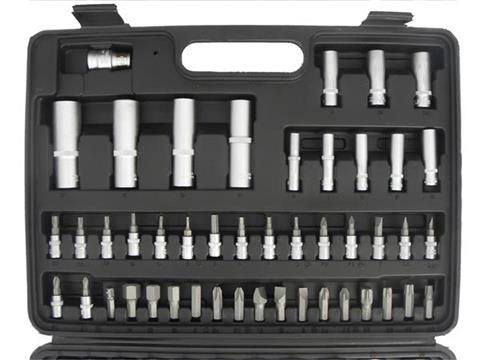 Geko G10150 Gola sada 94ks 1/4" 1/2" klíče, nástrčné hlavice, bity, ráčna + bity