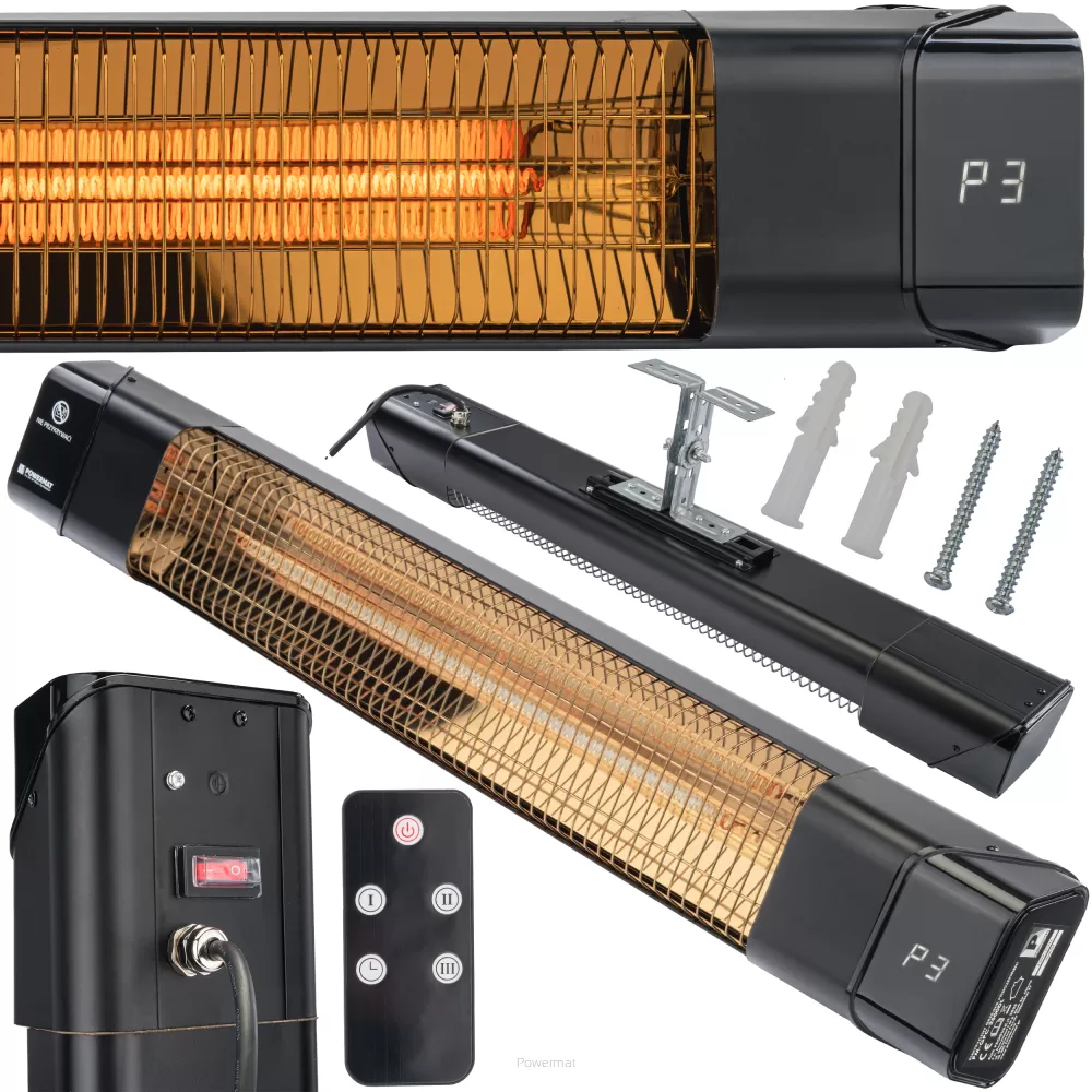 POWERMAT PM-GPC-2500DL ELEKTRICKÝ INFRAČERVENÝ OHŘÍVAČ TOPIDLO 2000W