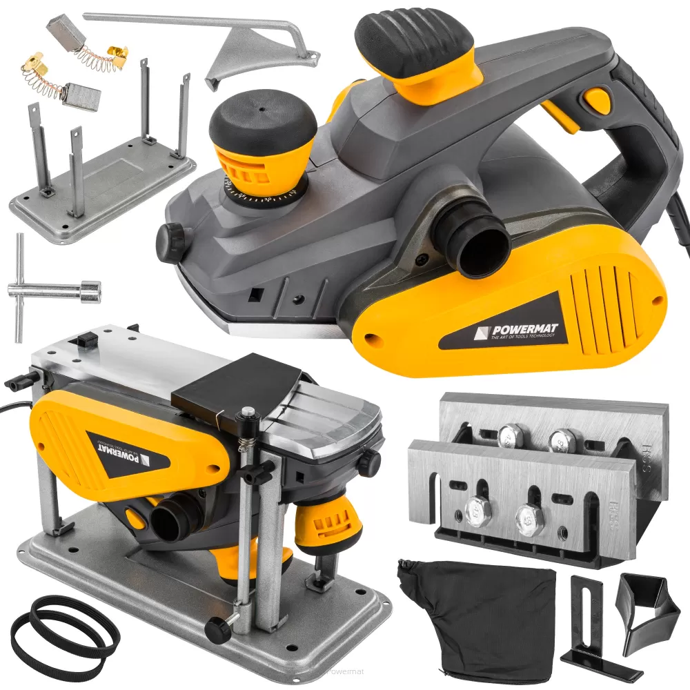 POWERMAT PM-SE-2000T ELEKTRICKÝ HOBLÍK 2000W HOBLOVKA SROVNÁVAČKA 100mm
