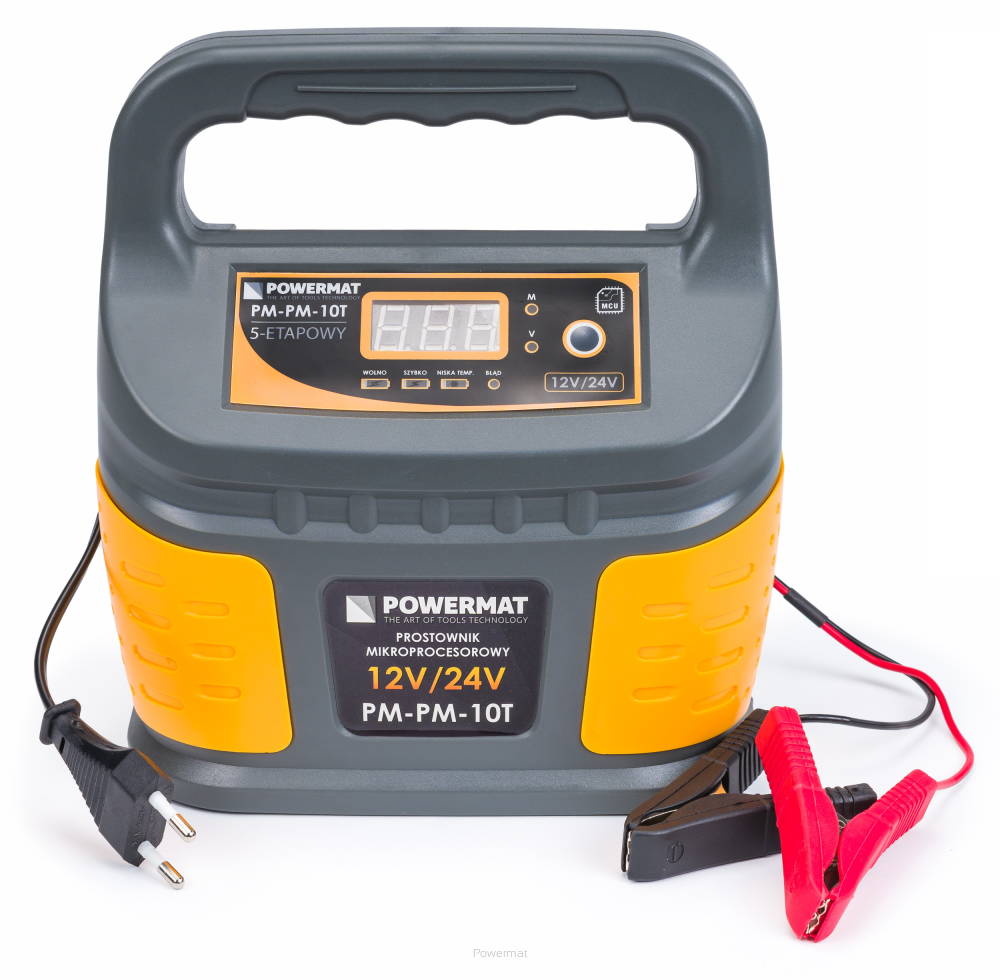 POWERMAT PM-PM-10T Autonabíječka mikroprocesorová na batérií 230V 12V/24V