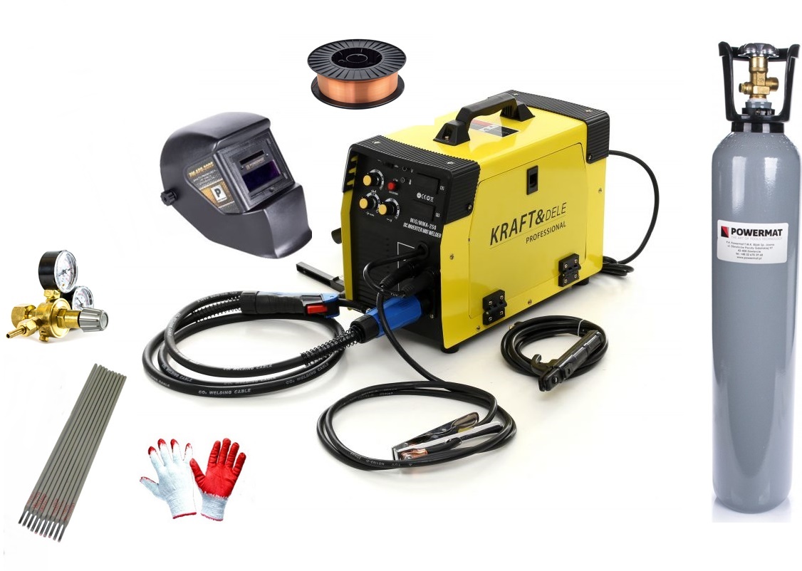 KRAFT&DELE KD1836 INVERTOROVÁ SVÁŘEČKA MIG MMA 250A 230V svářecí invertor