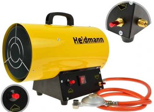 Heidmann H00752 Plynový ohřívač vzduchu, topidlo 20kW