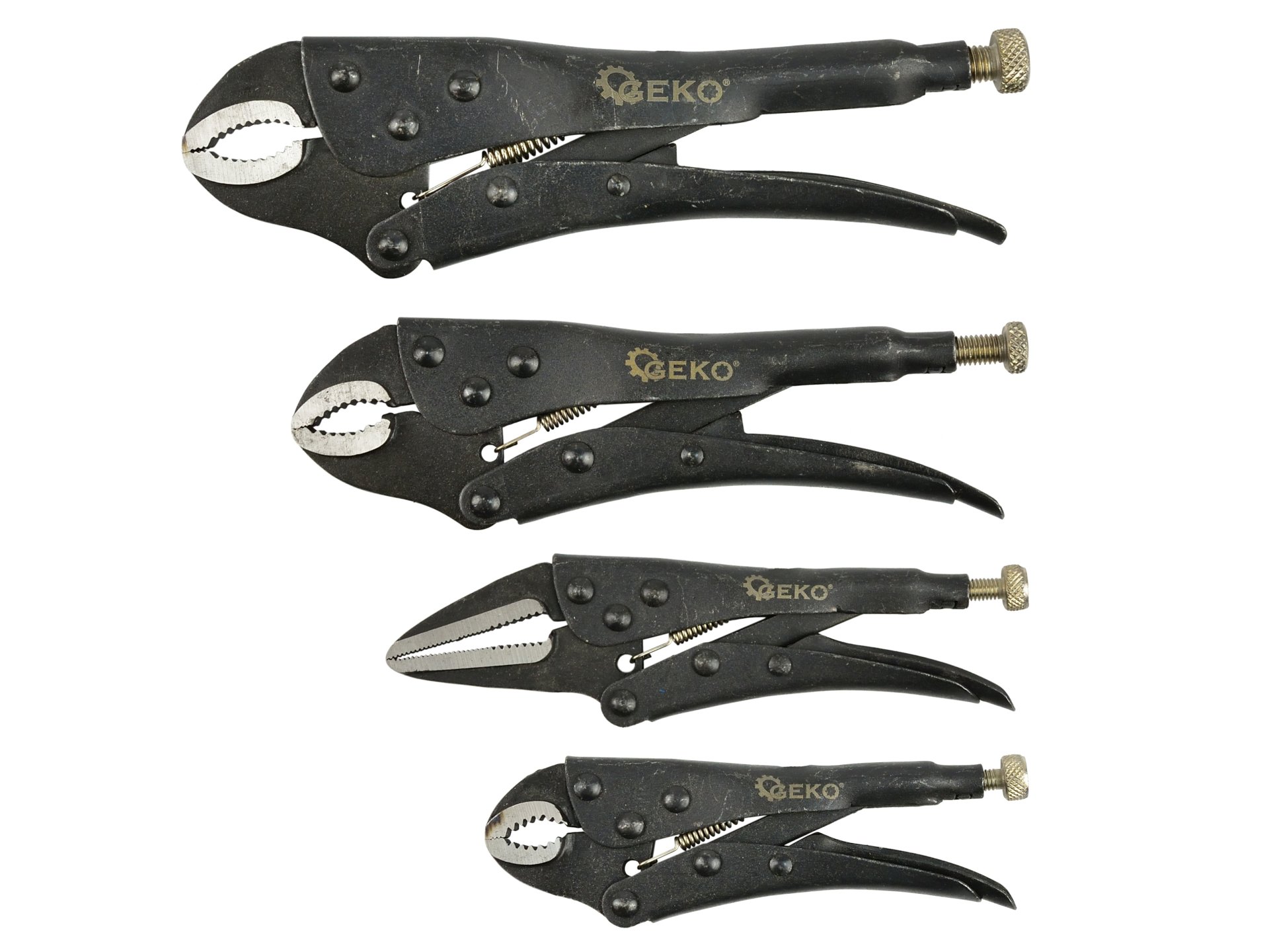GEKO G10222 Upínací kleště Morse'a 4ks (125 mm-250 mm) rázové