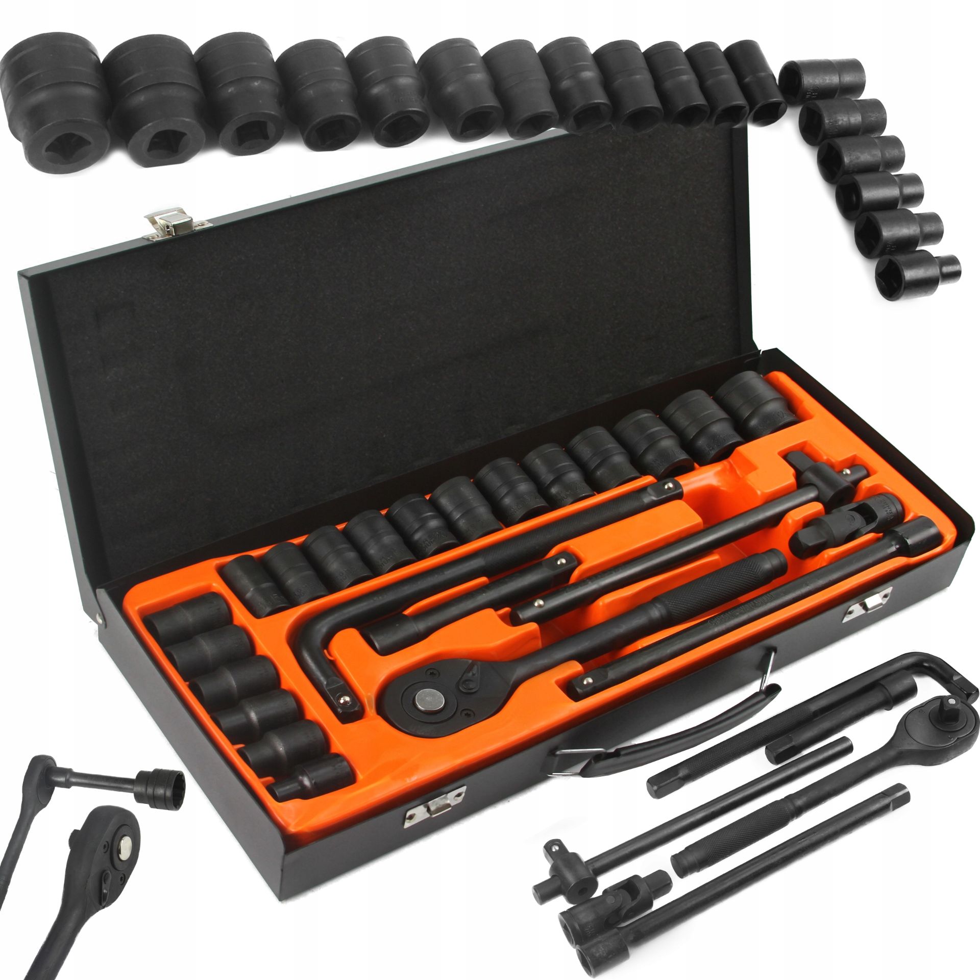 Mar-pol M58230 Nástrčné klíče gola sada 1/2" 12-hranné BJC 8-32mm 24ks