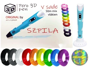 PEN RP-100B 3D PERO tiskárna pro děti 50m náplní modré 10 barev
