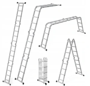 GEKO G02440 Multifunkční kloubový žebřík 3,7m štafle