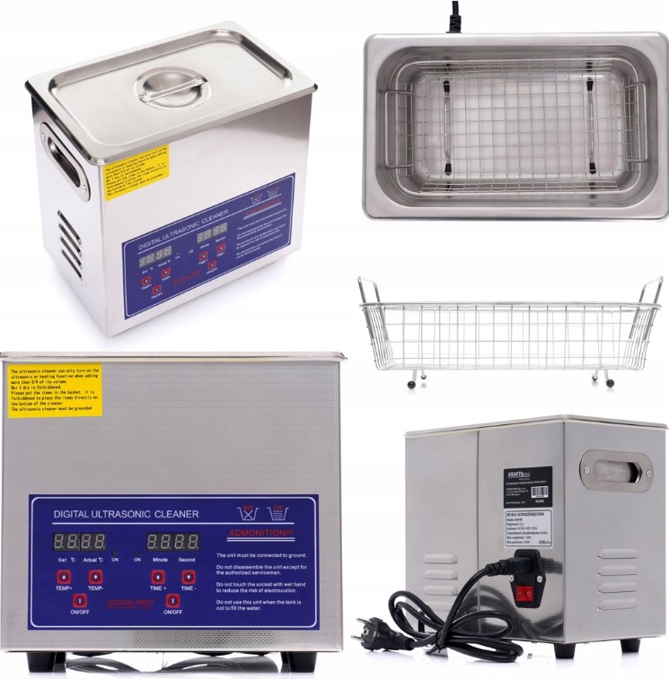 Kraft&Dele KD449 Ultrazvukový čistič čistička 6,5L 230W LCD dezinfekce, viry