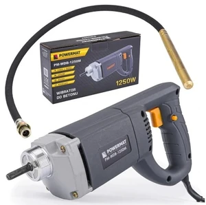 POWERMAT PM-WDB-1250M 1250W PONORNÝ VIBRÁTOR DO BETONU hadice 200cm 2m