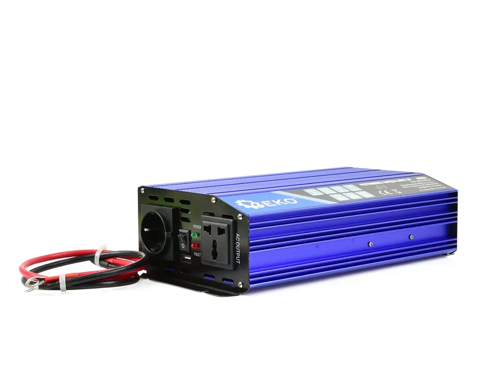 GEKO G17014 Měnič napětí Sinus pro auta, čluny 12V 230V 1000W/2000W