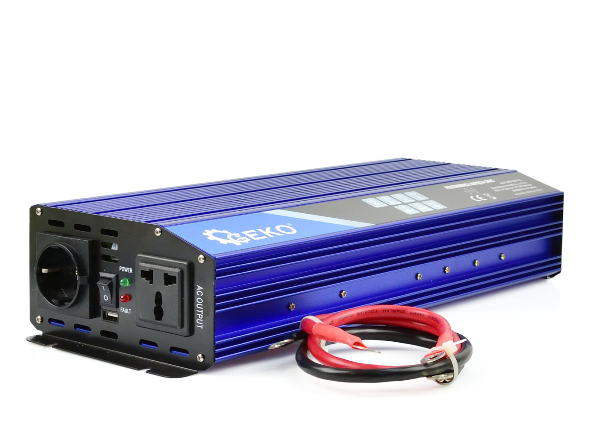 GEKO G17016 Měnič napětí Sinus pro auta, čluny 12V 230V 2000W/4000W