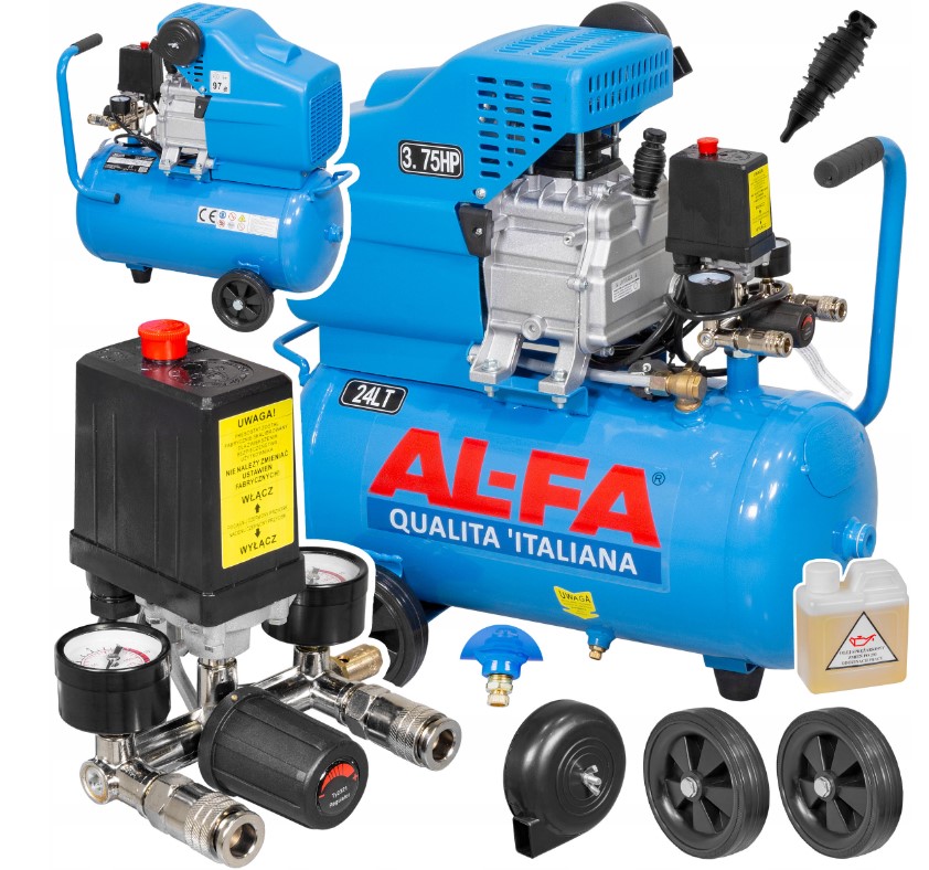 AL-FA ALC24 Olejový kompresor 24L 2,8KW