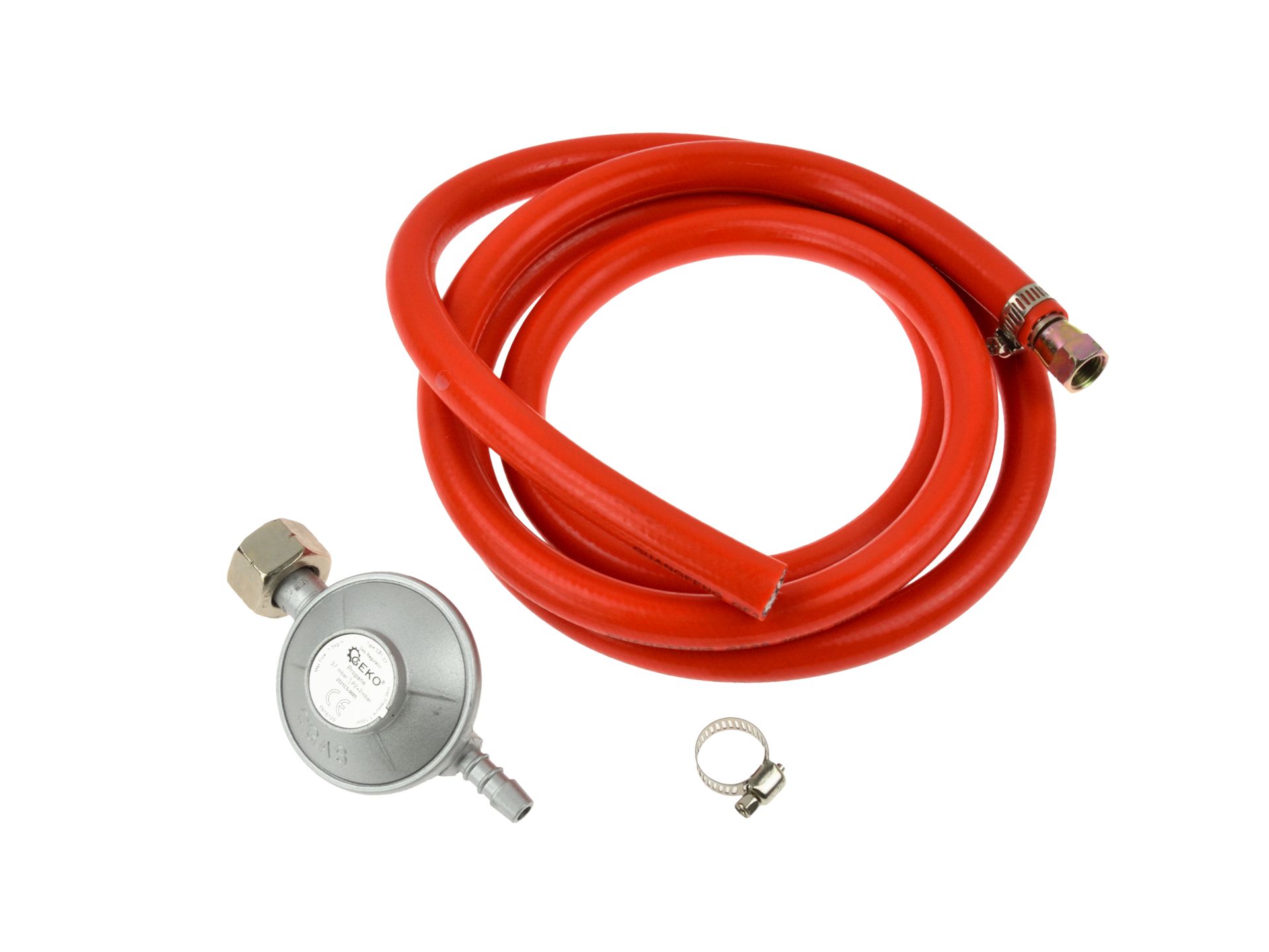 GEKO G80541 Regulátor tlaku plynu redukce pro propan butan láhev +hadice 2m