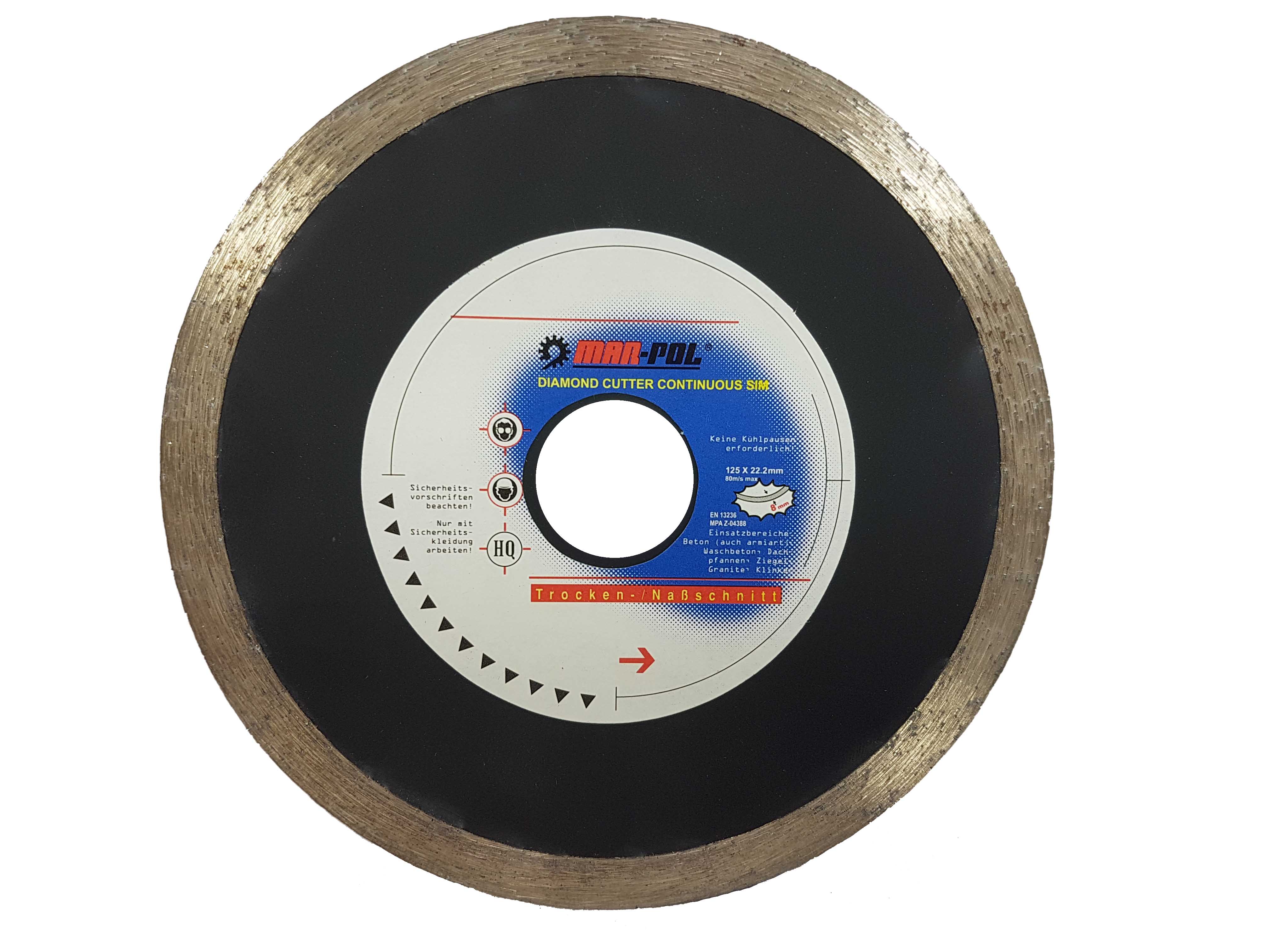 MAR-POL M08746 Kotouč řezný diamantový 125x22,2x8mm 