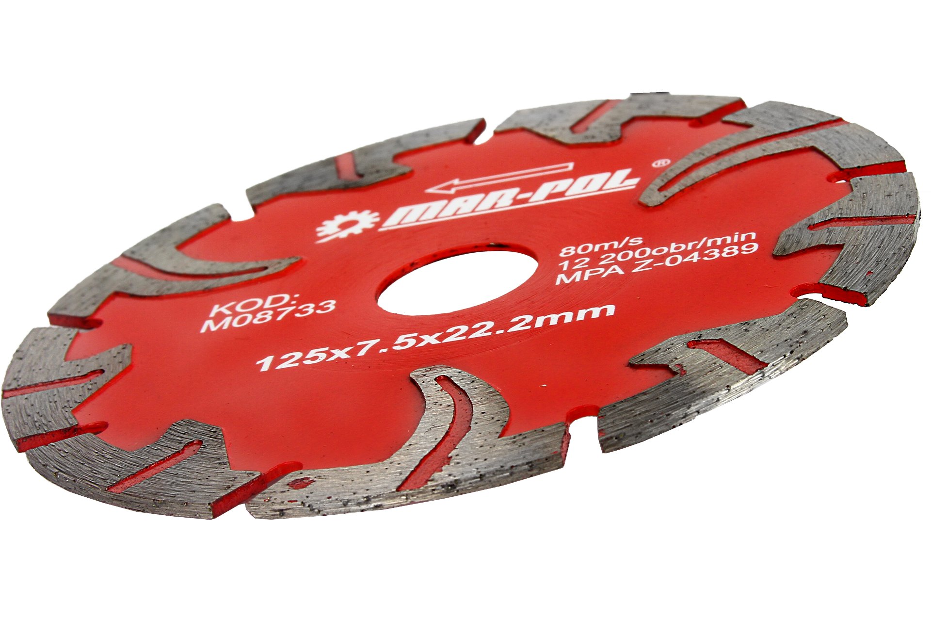 MAR-POL M08733 MAR-POL Diamantový kotouč na beton 125x7,5x22,2