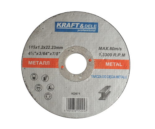 KRAFT&DELE KD972 Kotouč na kov, plech, železo 125mm 1,0x22,2mm sada 25ks