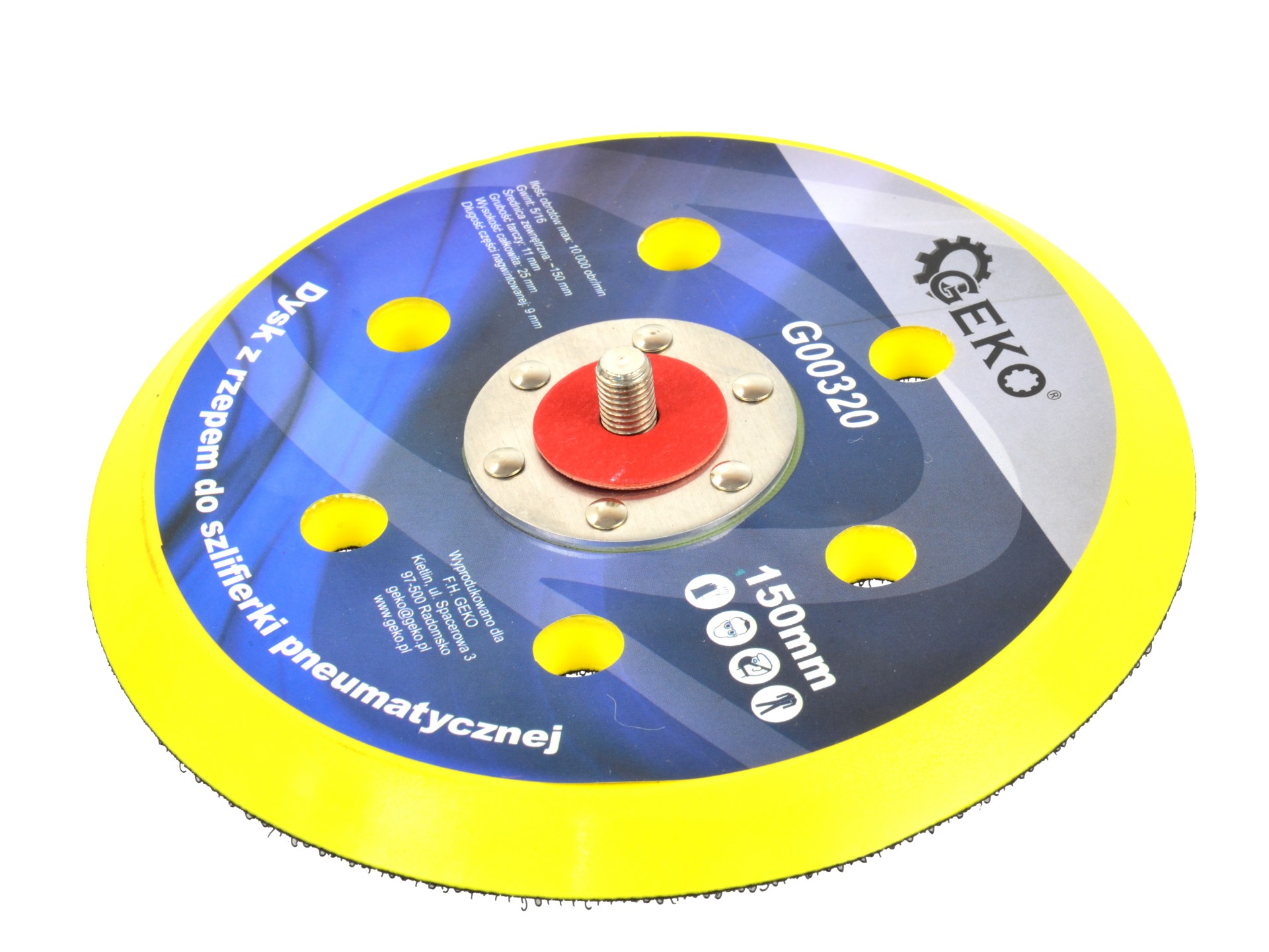 GEKO G00320 Brusný kotouč na suchý zips 150mm pro brusku