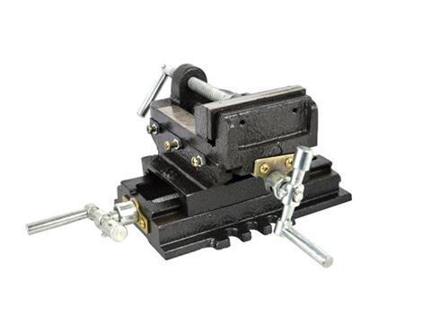 GEKO G01029 Křížový svěrák dvouosý s čelistí 100mm dílenský strojní